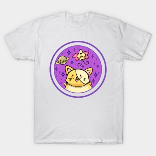 Cat Circle Logo T-Shirt